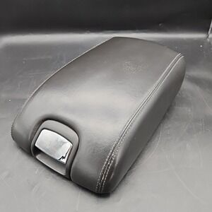 2004-09 JAGUAR XJ8 XJR SLIDING ARMREST LID BLACK OEM CENTER CONSOLE VANDEN PLAS